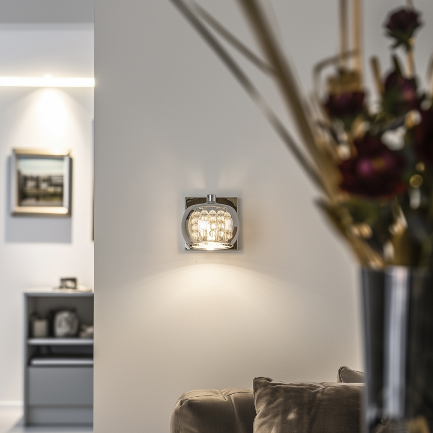 Brilagi - LED Kristalna zidna lampa JEWEL 1xG9/42W/230V