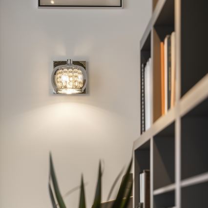 Brilagi - LED Kristalna zidna lampa JEWEL 1xG9/42W/230V