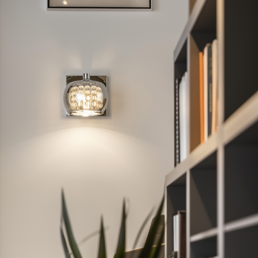 Brilagi - LED Kristalna zidna lampa JEWEL 1xG9/42W/230V