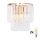 Brilagi - LED Kristalna zidna lampa MOZART 2xE14/40W/230V zlatna
