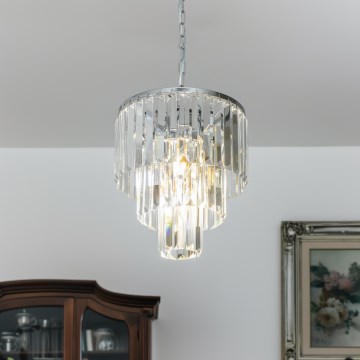 Brilagi - LED kristalni luster na lancu MOZART 4xE14/40W/230V sjajni hrom