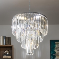 Brilagi - LED kristalni luster na lancu MOZART 5xE14/40W/230V sjajni hrom