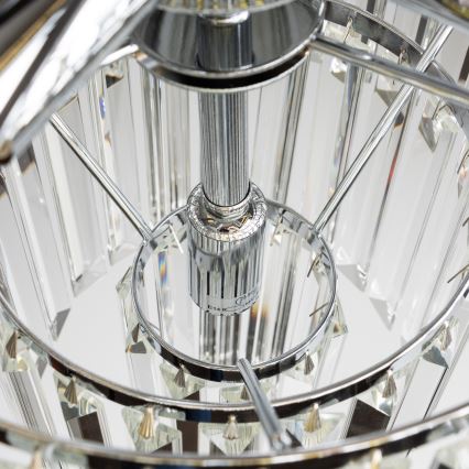 Brilagi - LED kristalni luster na lancu MOZART 5xE14/40W/230V sjajni hrom