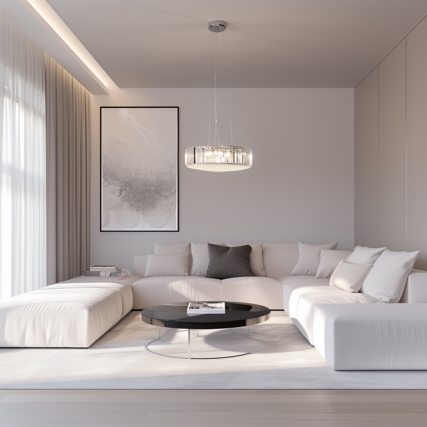 Brilagi - LED Kristalni luster na sajli GLAMOUR 5xG9/42W/230V