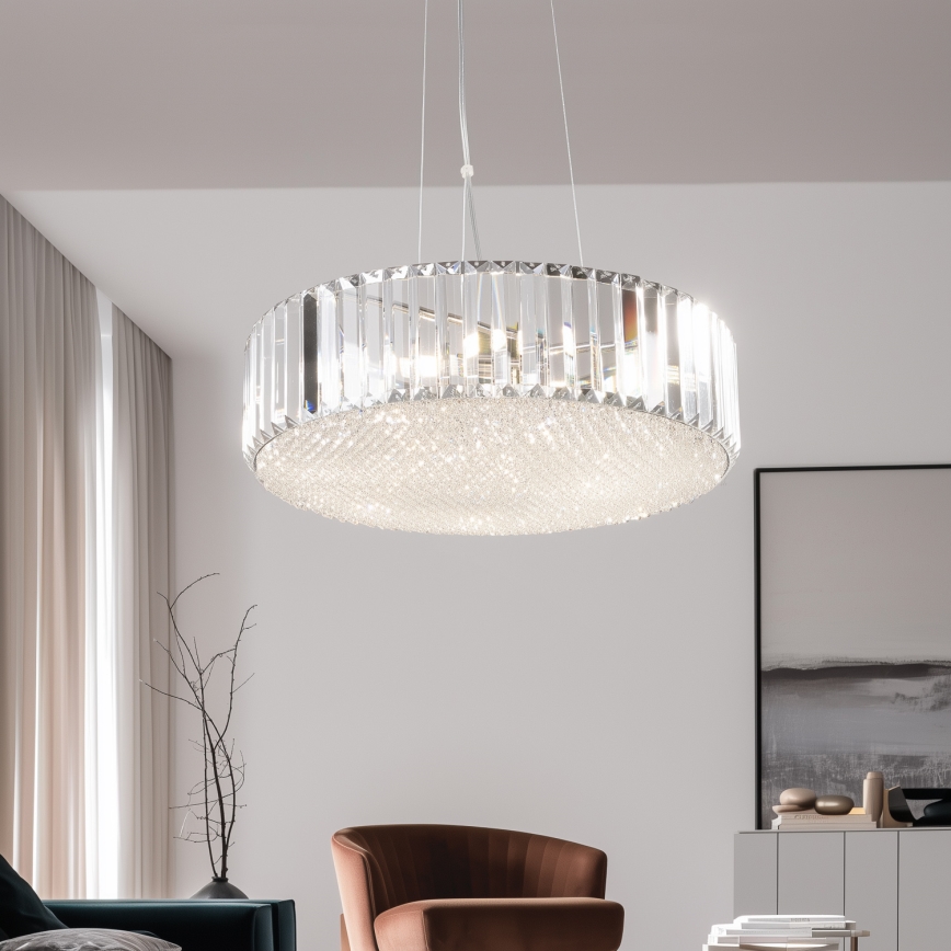 Brilagi - LED Kristalni luster na sajli GLAMOUR 5xG9/42W/230V