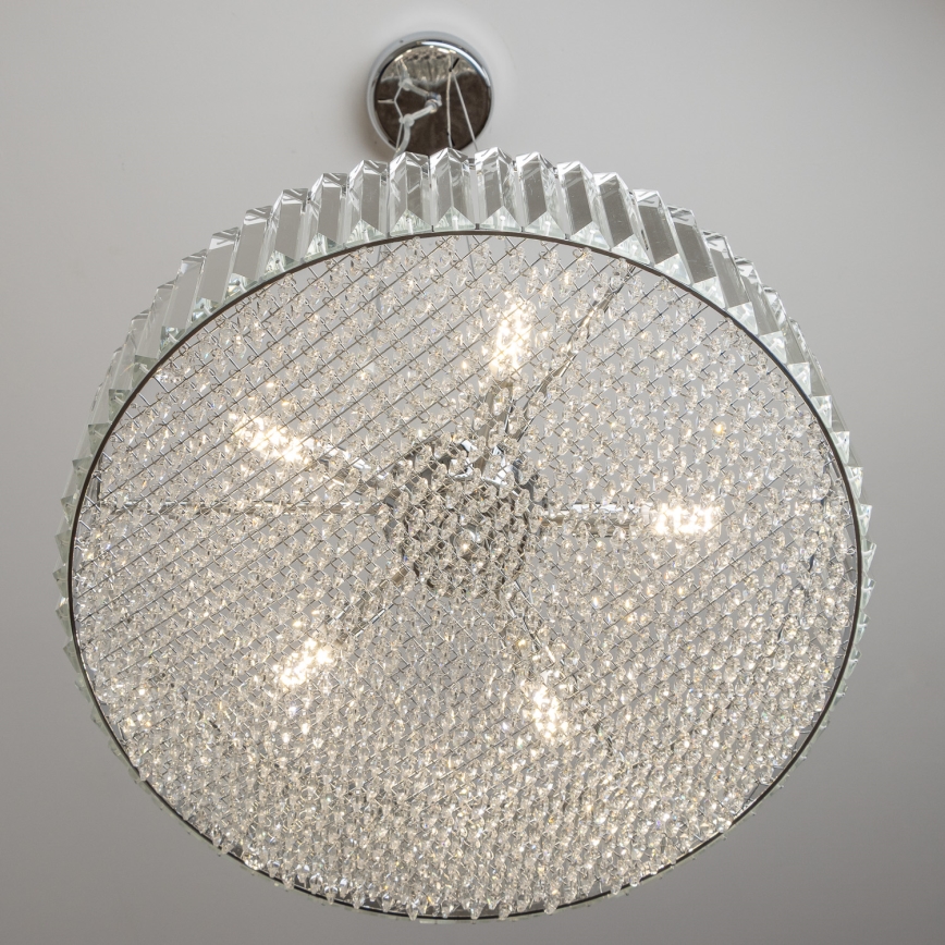 Brilagi - LED Kristalni luster na sajli GLAMOUR 5xG9/42W/230V