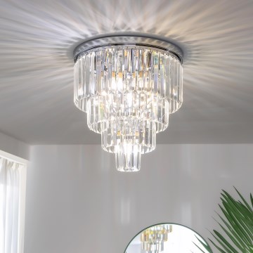 Brilagi - LED kristalni stropni luster MOZART 5xE14/40W/230V prečnika 40 cm sjajni hrom
