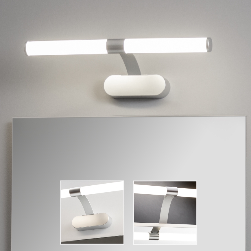 Brilagi - LED kupatilsko osvetljenje za ogledalo 2 u 1 TUBEO LED/6W/230V 40 cm IP44 srebrna