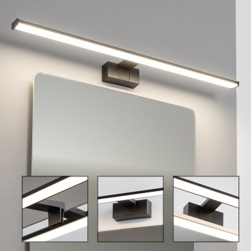 Brilagi - LED kupatilsko osvetljenje za ogledalo 3 u 1 VESTRA LED/15W/230V 80 cm IP44 crna