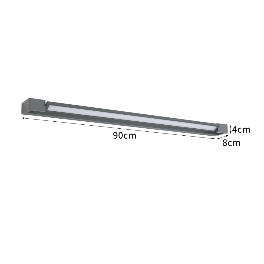 Brilagi - LED kupatilsko osvetljenje za ogledalo AQUA LINE LED/24W/230V 90 cm IP44 antracit