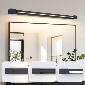 Brilagi - LED kupatilsko osvetljenje za ogledalo AQUA LINE LED/24W/230V 90 cm IP44 crna CRI 90