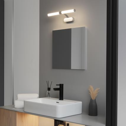 Brilagi - LED kupatilsko osvetljenje za ogledalo 2 u 1 TUBEO LED/6W/230V 40 cm IP44 srebrna