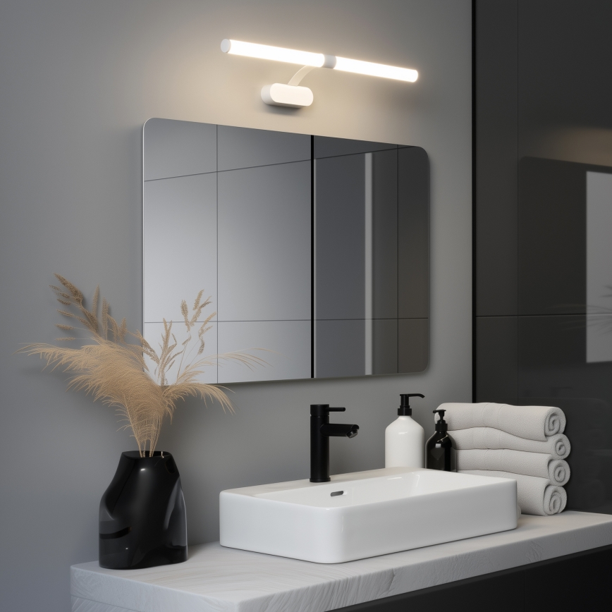 Brilagi - LED kupatilsko osvetljenje za ogledalo 2u1 TUBEO LED/8W/230V 60 cm IP44 belo