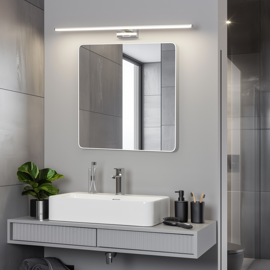 Brilagi - LED osvetljenje za kupatilsko ogledalo 3u1 VESTRA LED/15W/230V 80 cm IP44 sjajni hrom