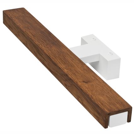 Brilagi - LED kupatilsko osvetljenje za ogledalo WOODY MIRROR LED/8W/230V 40 cm IP44 hrast trešnja/bela