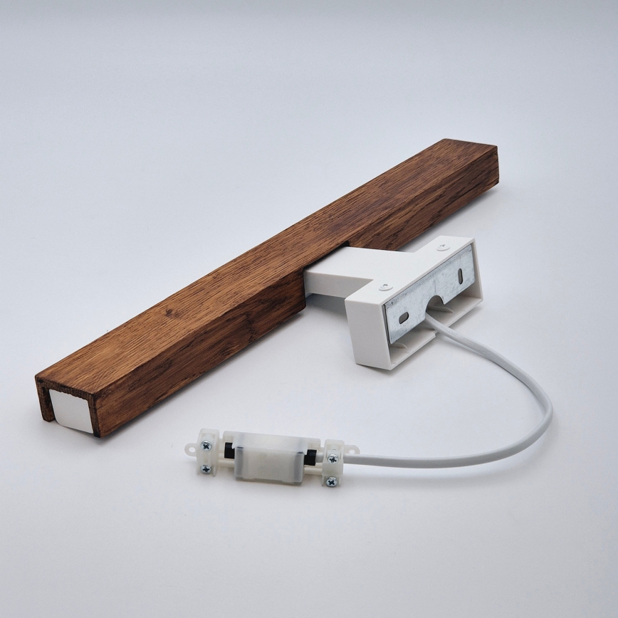 Brilagi - LED kupatilsko osvetljenje za ogledalo WOODY MIRROR LED/8W/230V 40 cm IP44 hrast trešnja/bela
