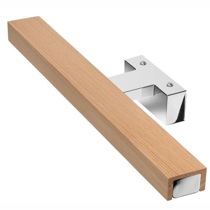 Brilagi - LED osvetljenje za kupatilsko ogledalo WOODY MIRROR LED/8W/230V 40 cm IP44 hrast/sjajni hrom