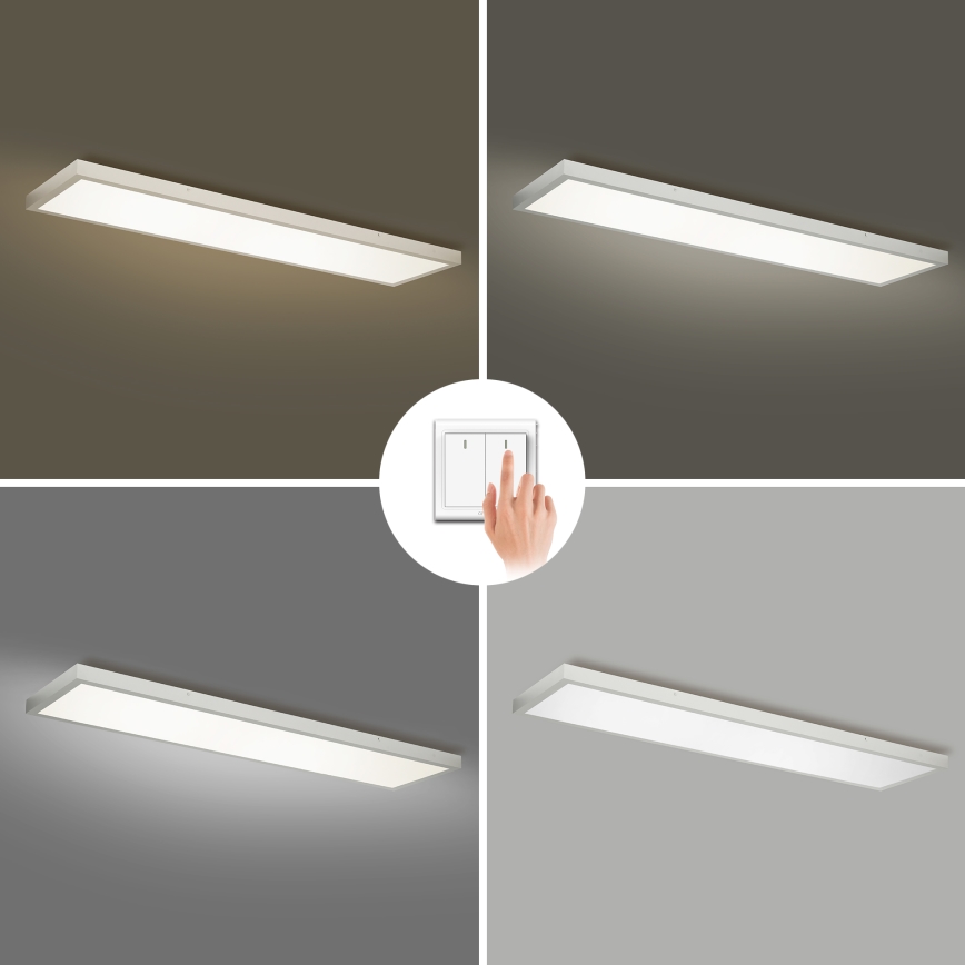 Brilagi - LED plafonsko svetlo za kupatilo FRAME LED/50W/230V 3000/4000/6000K 120x30 cm IP44 srebrno