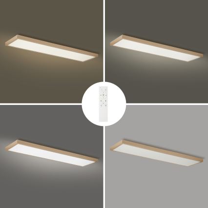 Brilagi - LED prigušiva plafonsko svetlo za kupatilo FRAME SMART LED/50W/230V 120x30 cm 3000-6000K IP44 bež + daljinski upravljač