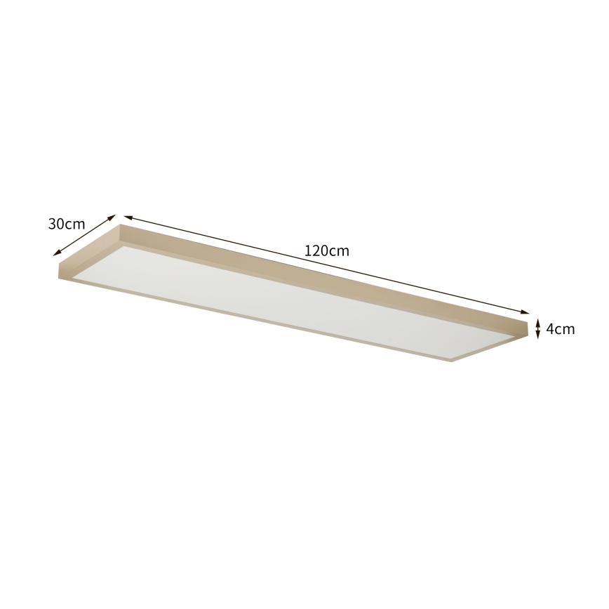 Brilagi - LED prigušiva plafonsko svetlo za kupatilo FRAME SMART LED/50W/230V 120x30 cm 3000-6000K IP44 bež + daljinski upravljač