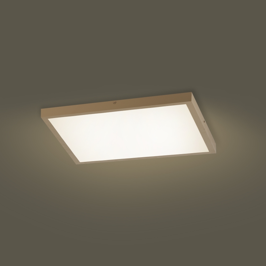 Brilagi - LED prigušiva plafonska svetiljka za kupatilo FRAME SMART LED/50W/230V 60x60 cm 3000-6000K IP44 bež + daljinski upravljač