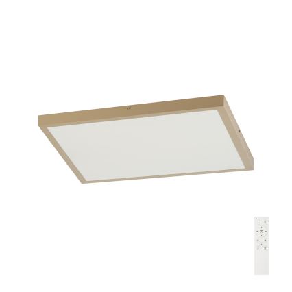 Brilagi - LED prigušiva plafonska svetiljka za kupatilo FRAME SMART LED/50W/230V 60x60 cm 3000-6000K IP44 bež + daljinski upravljač