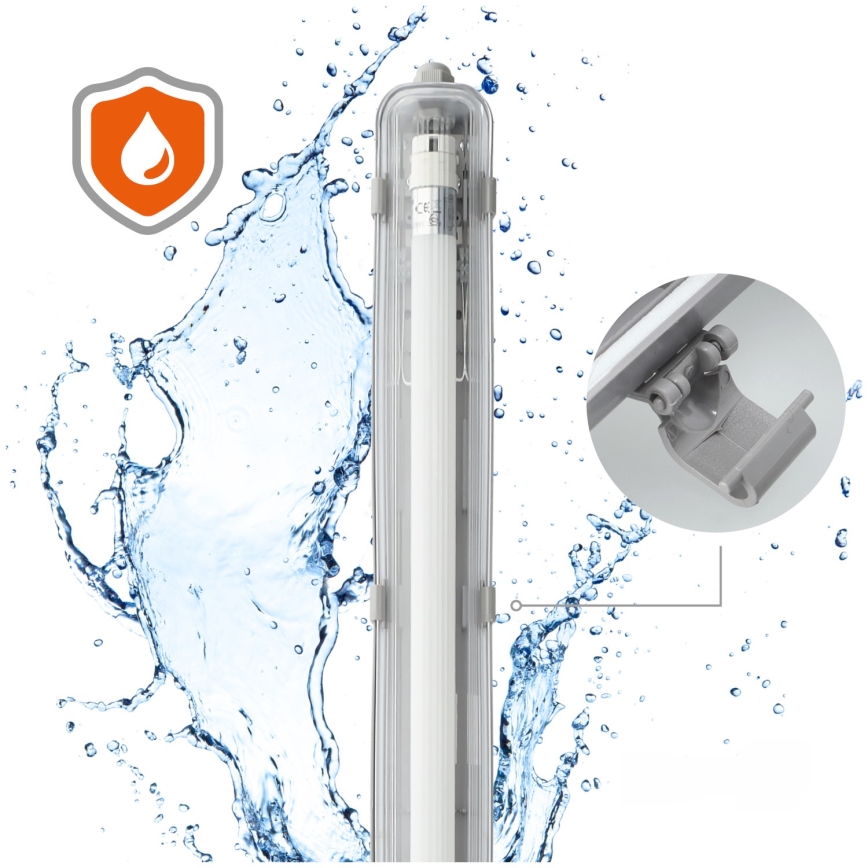Brilagi - LED Radna fluorescentna cev OPTIMA T8 1xG13/18W/230V 4000K IP65 128 cm