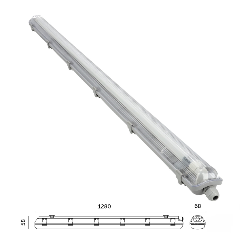 Brilagi - LED Radna fluorescentna cev OPTIMA T8 1xG13/18W/230V 4000K IP65 128 cm