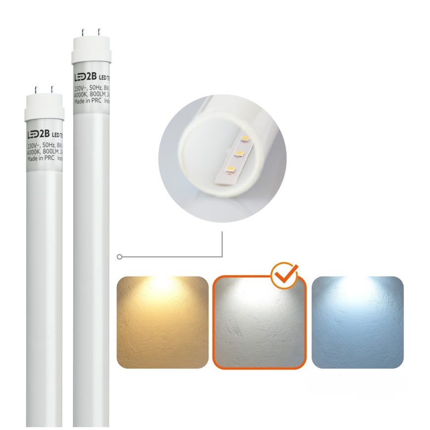 Brilagi - LED Radna fluorescentna cev OPTIMA T8 2xG13/9W/230V 4000K IP65 67,5 cm