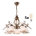 Brilagi - LED Luster na lancu ANTICO 5xE27/60W/230V bronzana patina