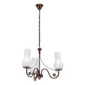 Brilagi - LED Luster na lancu COTTAGE 3xE14/40W/230V braon/bela