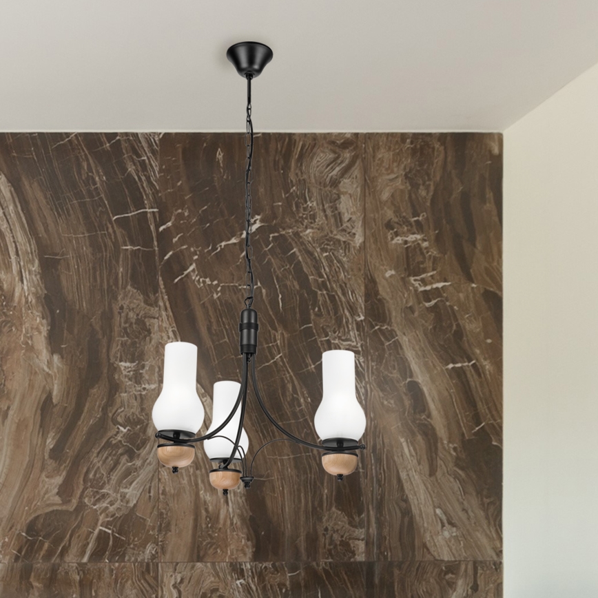 Brilagi - LED Luster na lancu COTTAGE 3xE14/40W/230V bukva/bela
