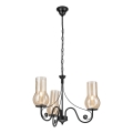 Brilagi - LED Luster na lancu COTTAGE 3xE14/40W/230V crno/braon
