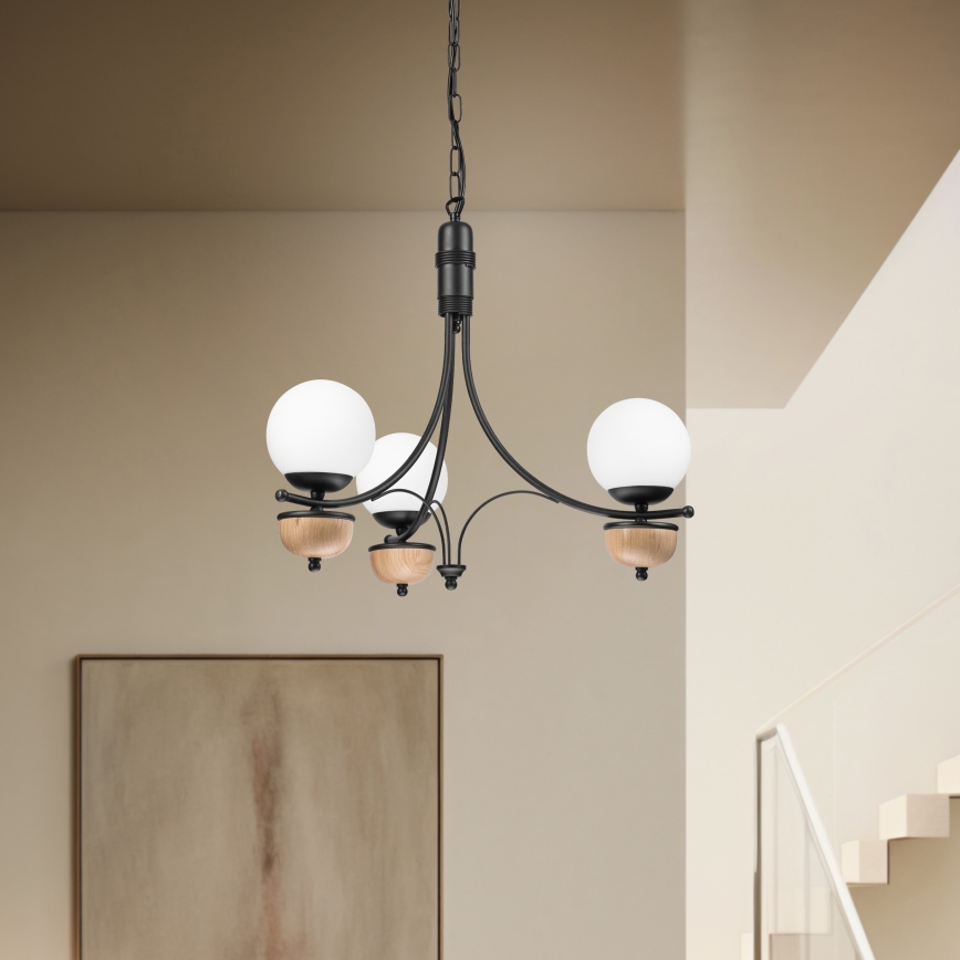 Brilagi - LED Luster na lancu COTTAGE 3xG9/40W/230V bukva/bela