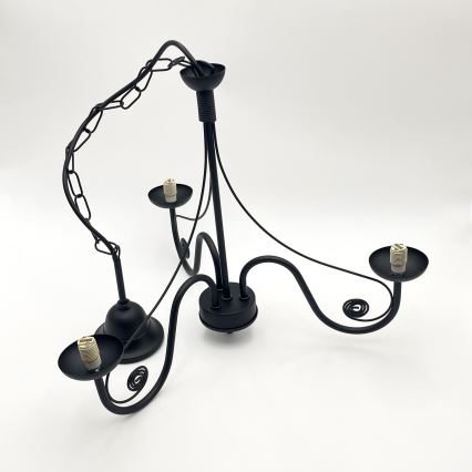 Brilagi - LED Luster na lancu COTTAGE 3xG9/40W/230V crno/bela