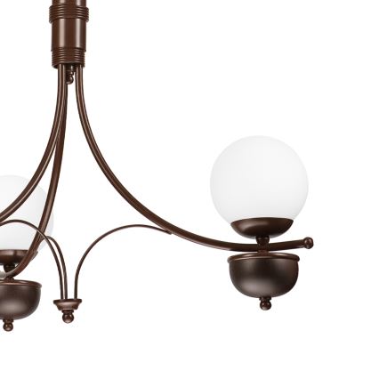 Brilagi - LED Luster na lancu COTTAGE 3xG9/40W/230V hrast/bela