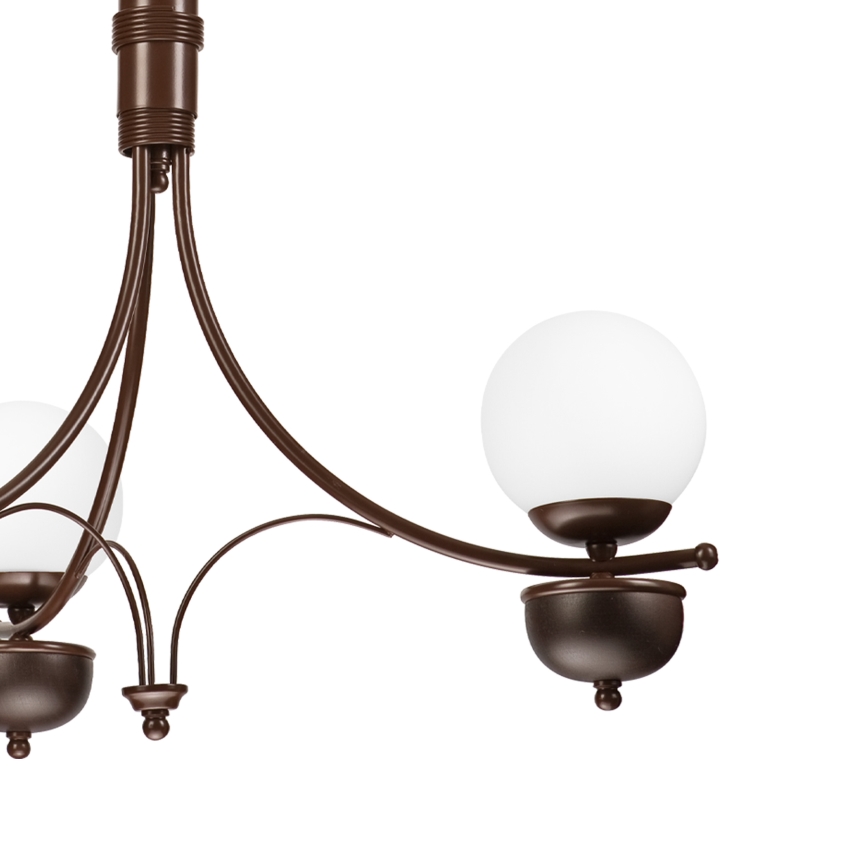 Brilagi - LED Luster na lancu COTTAGE 3xG9/40W/230V hrast/bela
