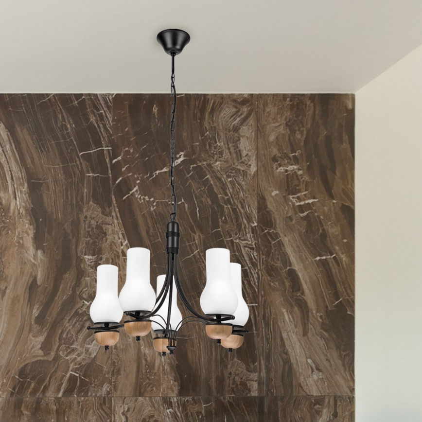 Brilagi - LED Luster na lancu COTTAGE 5xE14/40W/230V bukva/bela