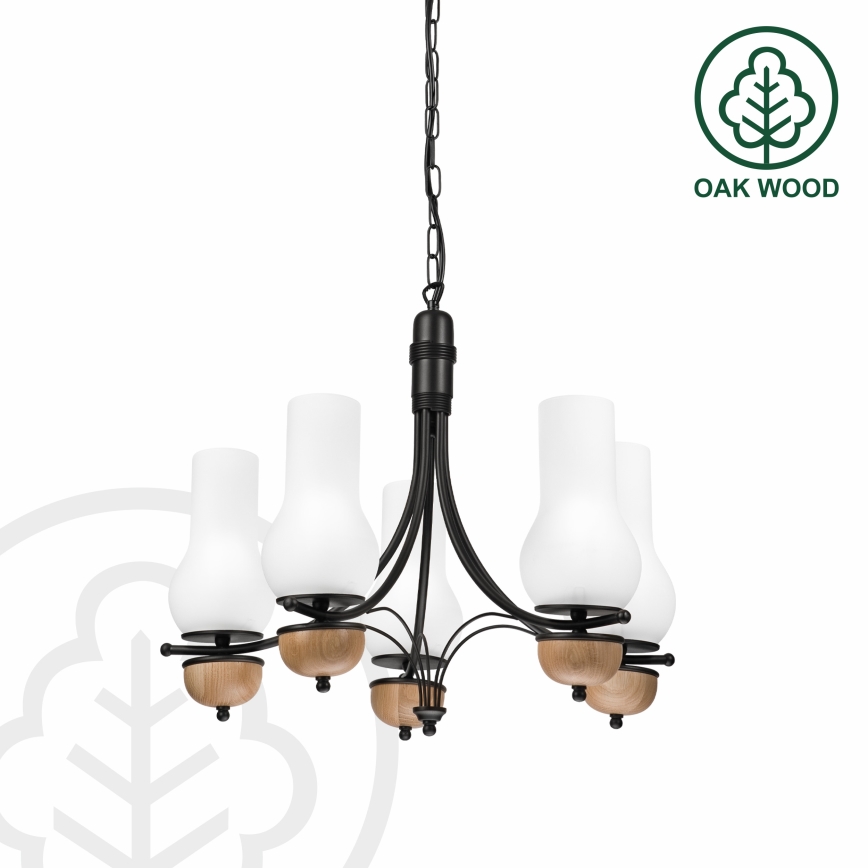 Brilagi - LED Luster na lancu COTTAGE 5xE14/40W/230V bukva/bela