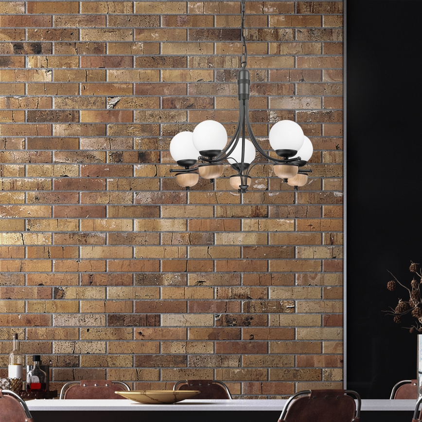 Brilagi - LED Luster na lancu COTTAGE 5xG9/40W/230V bukva/bela
