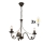 Brilagi - LED Luster na lancu STEFANO 3xE14/40W/230V crna patina