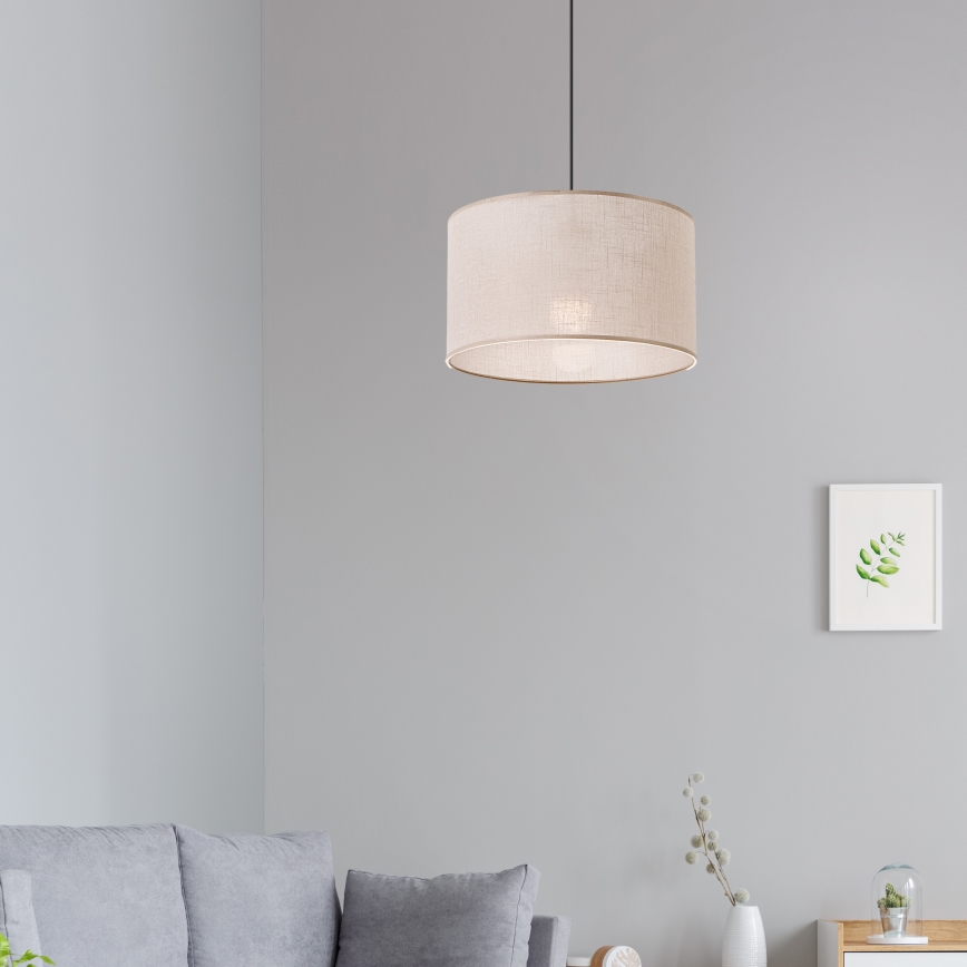 Brilagi - LED Luster na sajli ANTHONY 1xE27/60W/230V hrast/bež