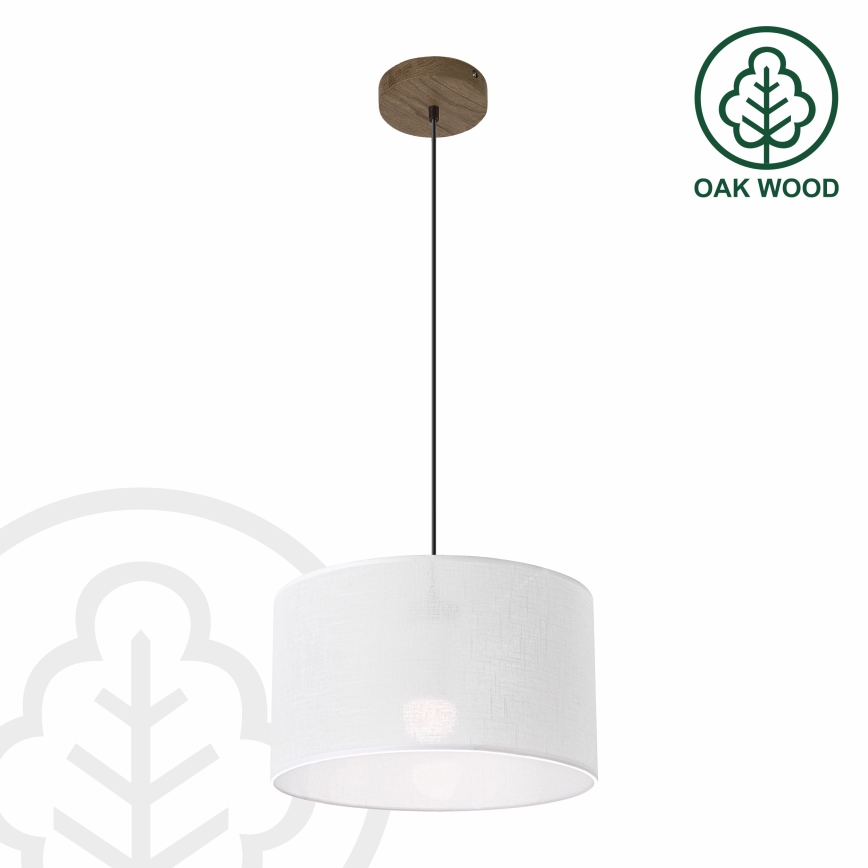 Brilagi - LED luster na sajli ANTHONY 1xE27/60W/230V hrast orah/bela