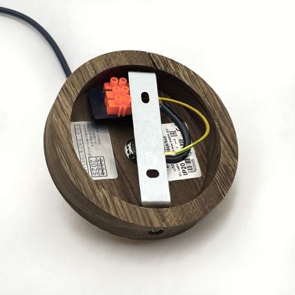 Brilagi - LED luster na sajli ANTHONY 1xE27/60W/230V hrast orah/bela