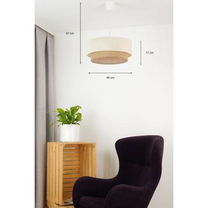 Brilagi - LED luster na sajli BOHO STYLE 1xE27/15W/230V