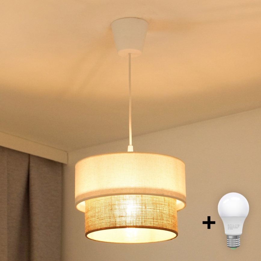 Brilagi - LED luster na sajli BOHO STYLE 1xE27/15W/230V