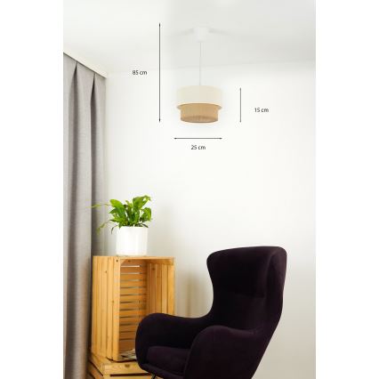 Brilagi - LED luster na sajli BOHO STYLE 1xE27/15W/230V