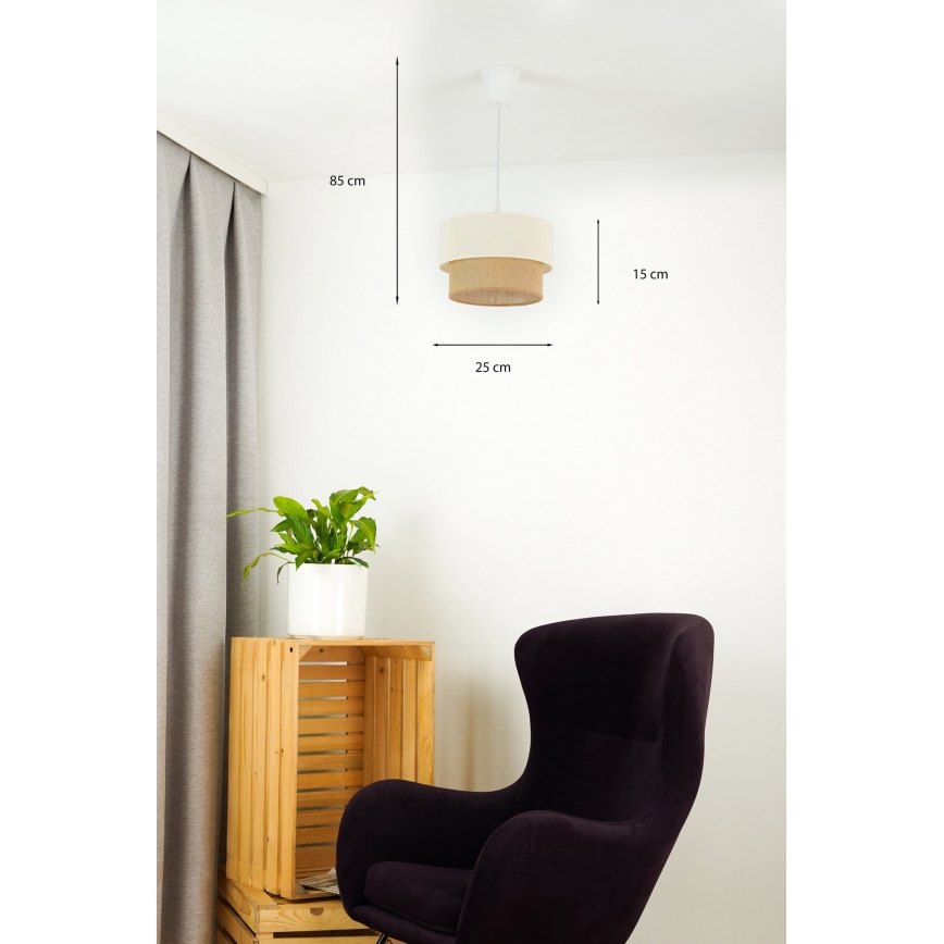 Brilagi - LED luster na sajli BOHO STYLE 1xE27/15W/230V