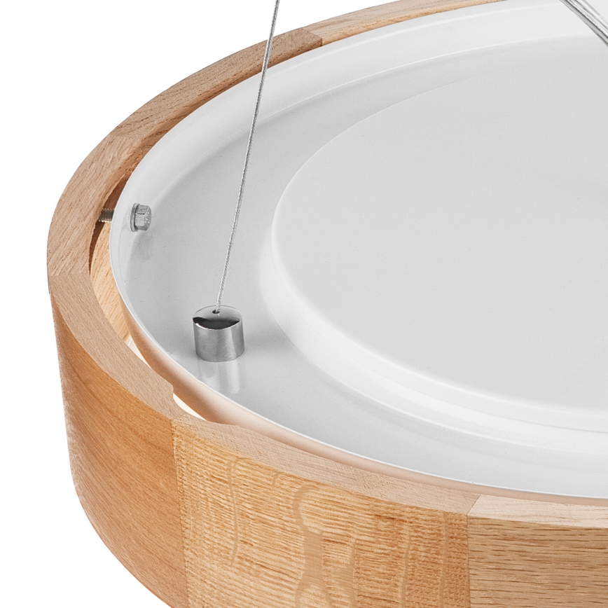 Brilagi - LED luster na sajli CARVALHO 3xE27/60W/230V hrast pr. 47,5 cm