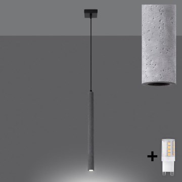 Brilagi - LED luster na sajli DRIFA 1xG9/4W/230V beton